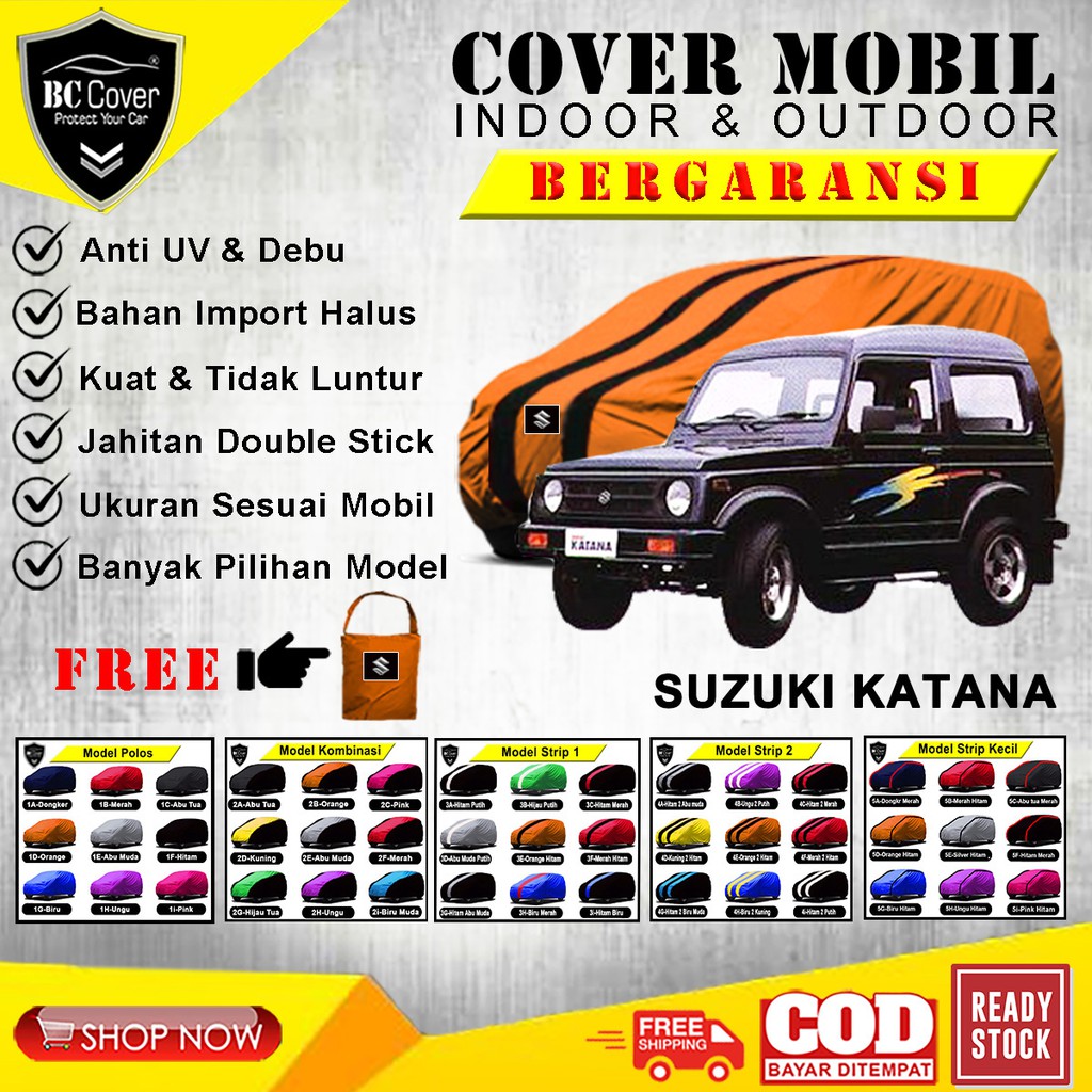 Body Cover Mobil Katana / Sarung Suzuki Katana / Selimut Mantel Penutup Kerudung Jas Mantol Pelindung Tutup Mobil Suzuki Katana Outdoor