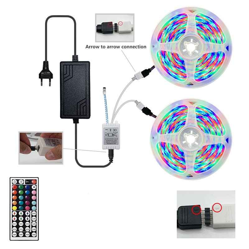 Smartfish LED Strip RGB 10M 44 Key Reomte Control