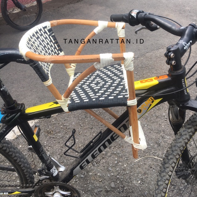 BONCENGAN SEPEDA ANAK ROTAN / KURSI BONCENG BONCENGAN ANAK SEPEDA MTB DEPAN ROTAN