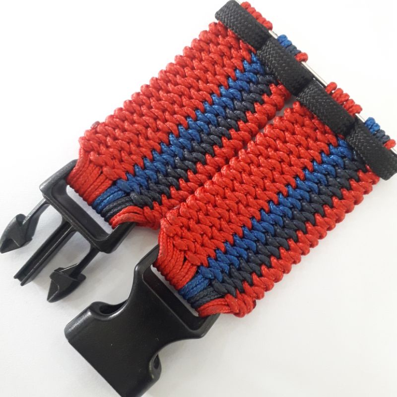 215project Tali Jam Tangan Kustom Paracord Mated Snake Knot with Buckle
