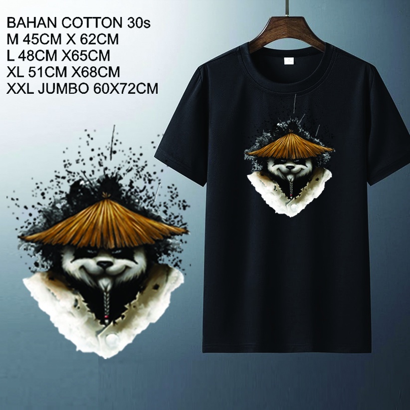 FF KAOS PRIA II KAOS DISTRO SABLON DIGITAL BERKUALITAS BISA UNISEX PANDA