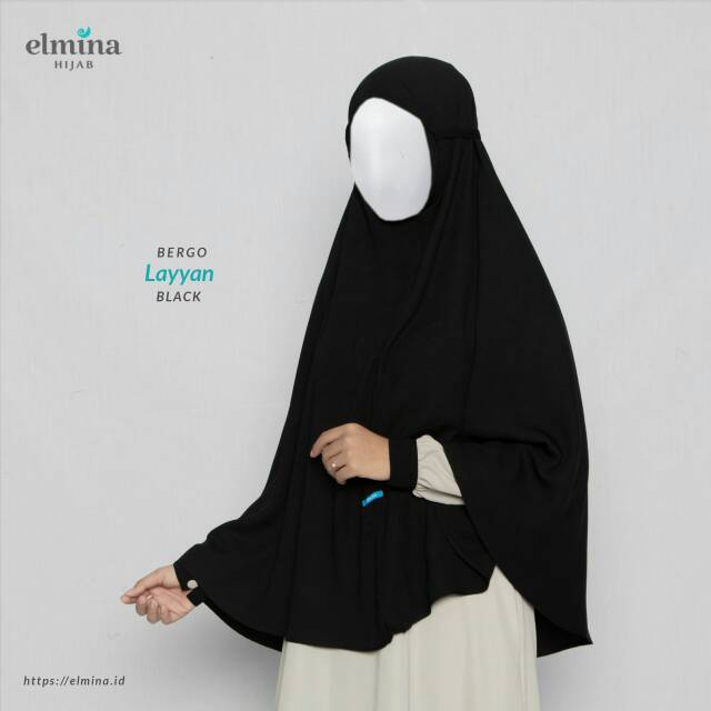 Bergo Layyan Bergo Instan Tali by Elmina Hijab