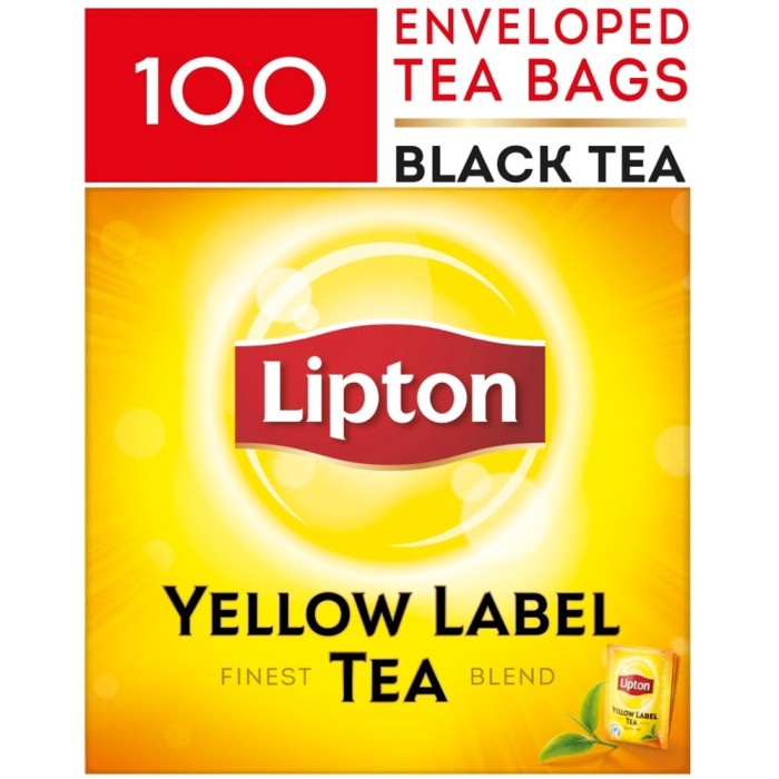 

SIRUP- LIPTON YELLOW LABEL 100 TEA BAG ENVELOPE -SIRUP.