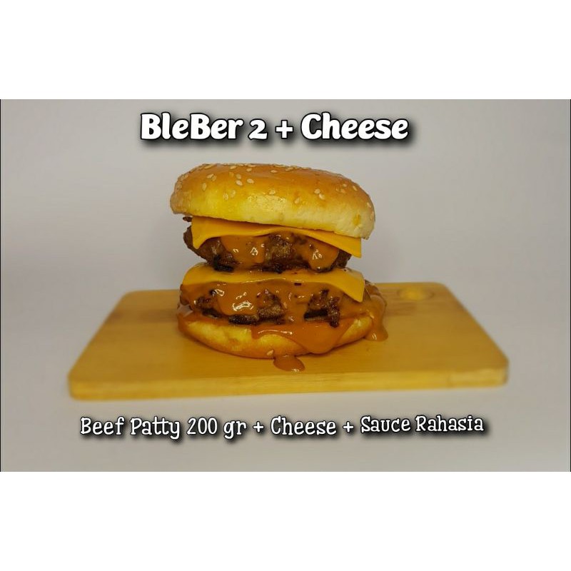 

Burger BleBer 2 + 2 Cheese