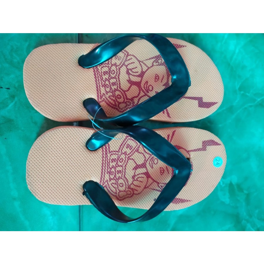 SANDAL Flat Anak Cewek &amp; cowok Model Karakter lucu sandal japit anak