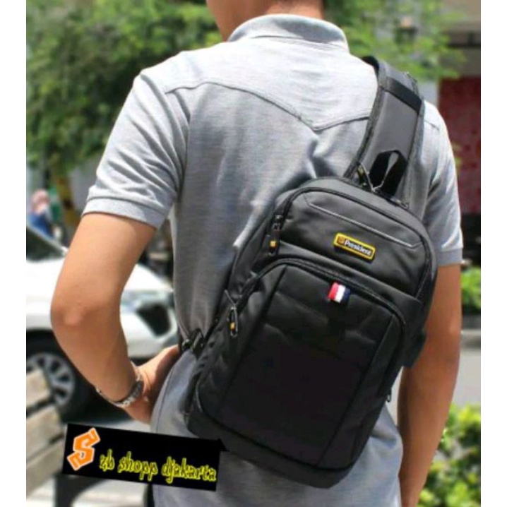 tas sling bag tas selempang original merk PRESIDENT