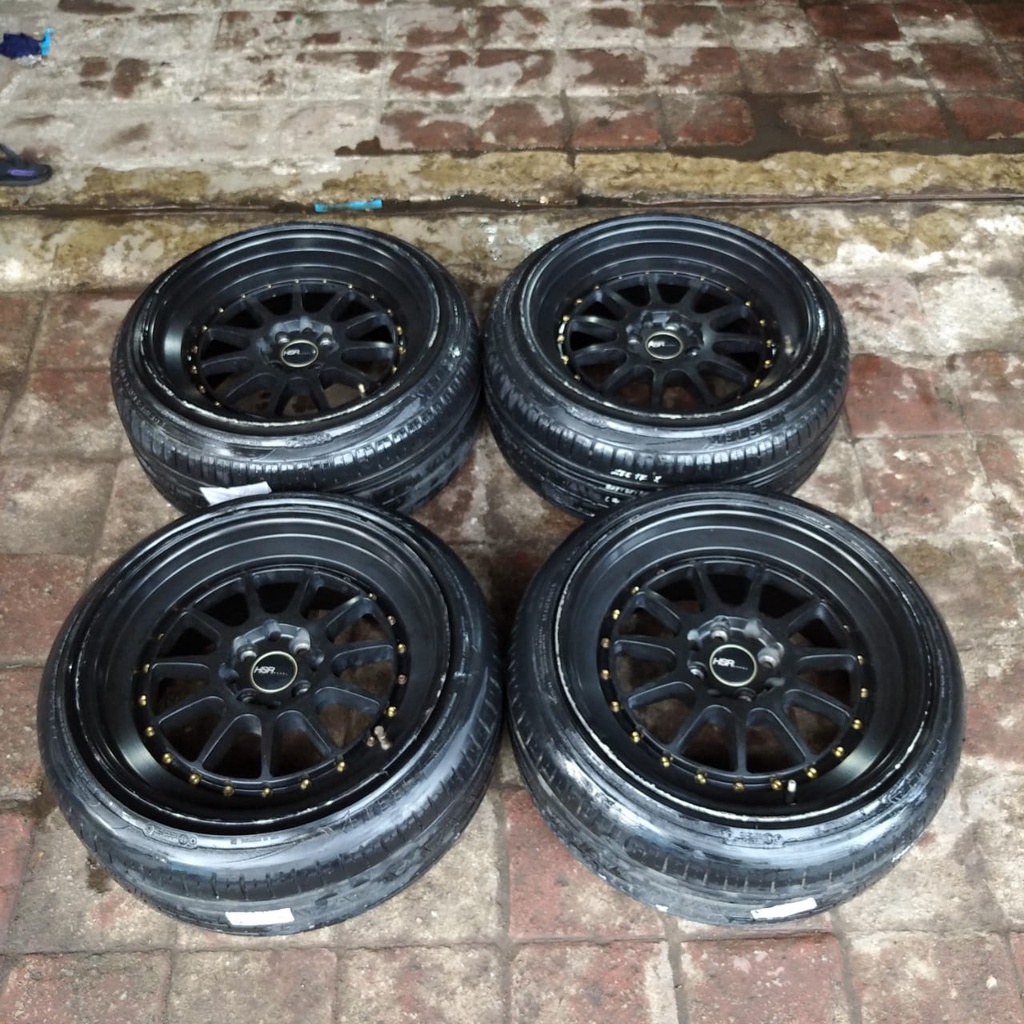 VELG PELEK MOBIL BEKAS COPOTAN CCW RING 17 LEBAR 8,5 DAN 9,5 PCD 4X100 4X114 ET 35 DAN 25 + BAN ZEET