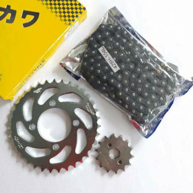 Gear Set Fukukawa Shogun R 110 Rantai 428H-100L-35T-14T