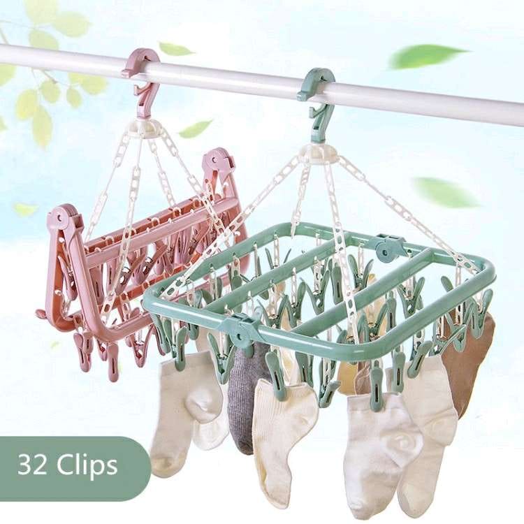 Hanger 32 jepit gantungan jemuran baju kaos kaki serbaguna laundry penjepit pakaian