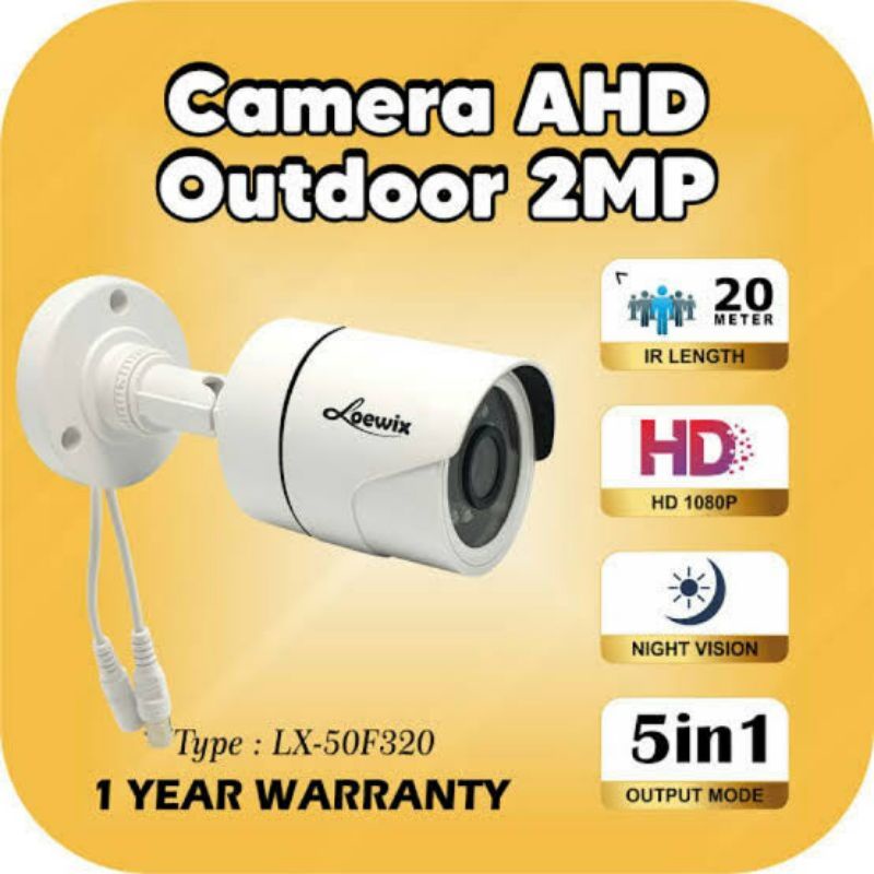 Camera Cctv Loewix outdoor 2mp Full HD 1080p Kamera Cctv 2 MP Waterproof Outdoor