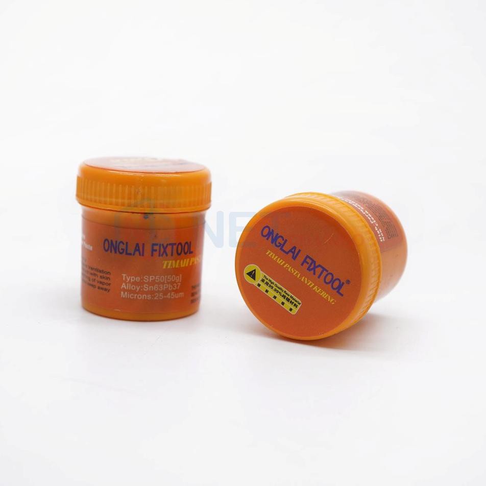 Sudah READY.. TIMAH CAIR ANTI KERING ONGLAI FIXTOOL 50GR / PASTA SOLDER ONGLAI 50GR