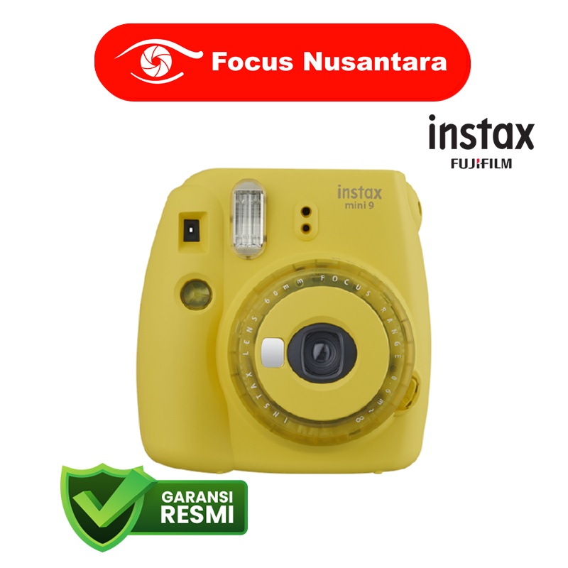 Fujifilm Instax Mini 9 Instan Film Camera Garansi Resmi Fujifilm Indonesia 1th-Clear Yellow