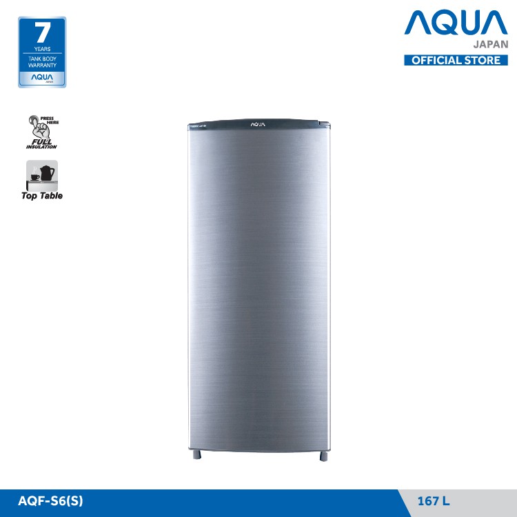 AQUA JAPAN Freezer 6 Rak AQF-S6 167 Liter FREE ONGKIR JABODETABEK