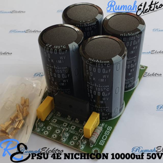 Kit PSU 4 Elco NICHICON 10000uf 50V Plus Skun