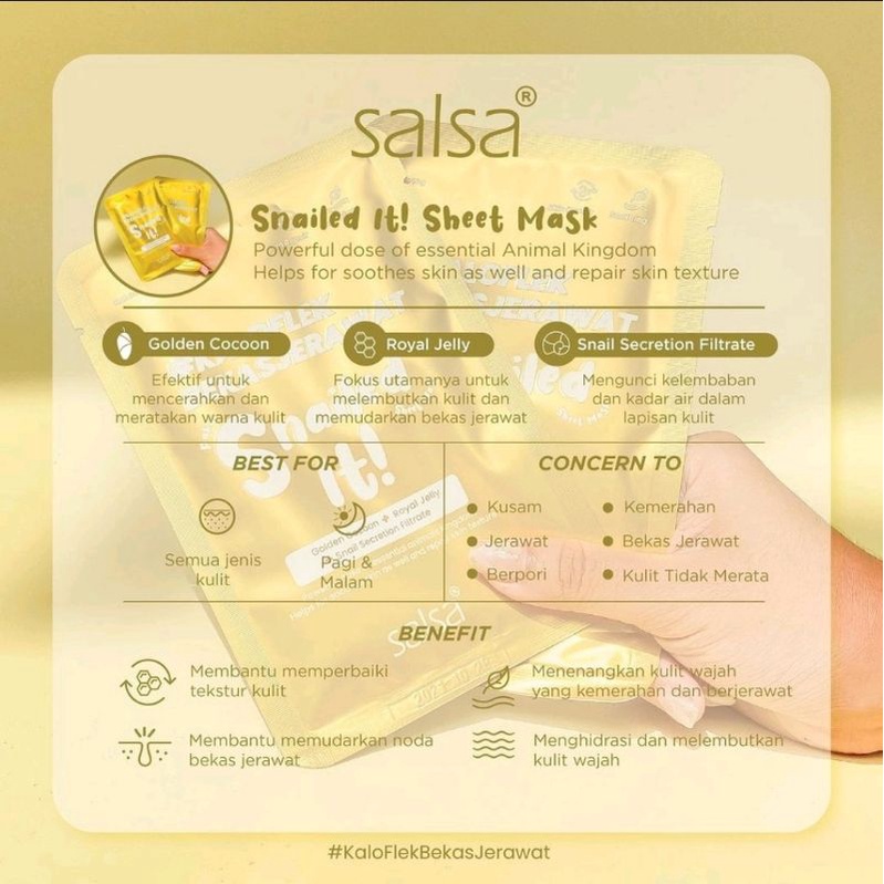 Salsa Mask Sheet | Daily Mask Sheet | Masker Wajah