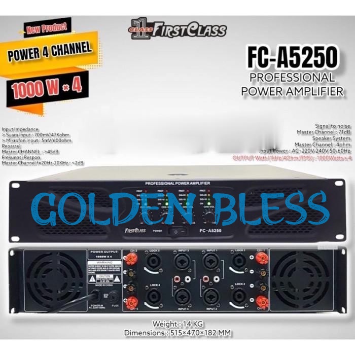 Power Firstclass FC A 5250 Amplifier FirstClass FC A5250 Original