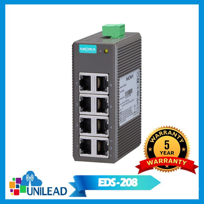 MOXA EDS 208 Entry Level Unmanaged Ethernet Switches