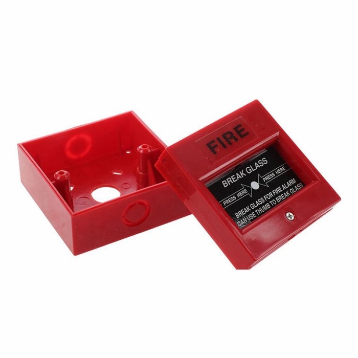 ELEKTRONIK KAMERA PENGINTAI FIRE ALARM SWITCH KACA TOMBOL ALARM KEBAKARAN