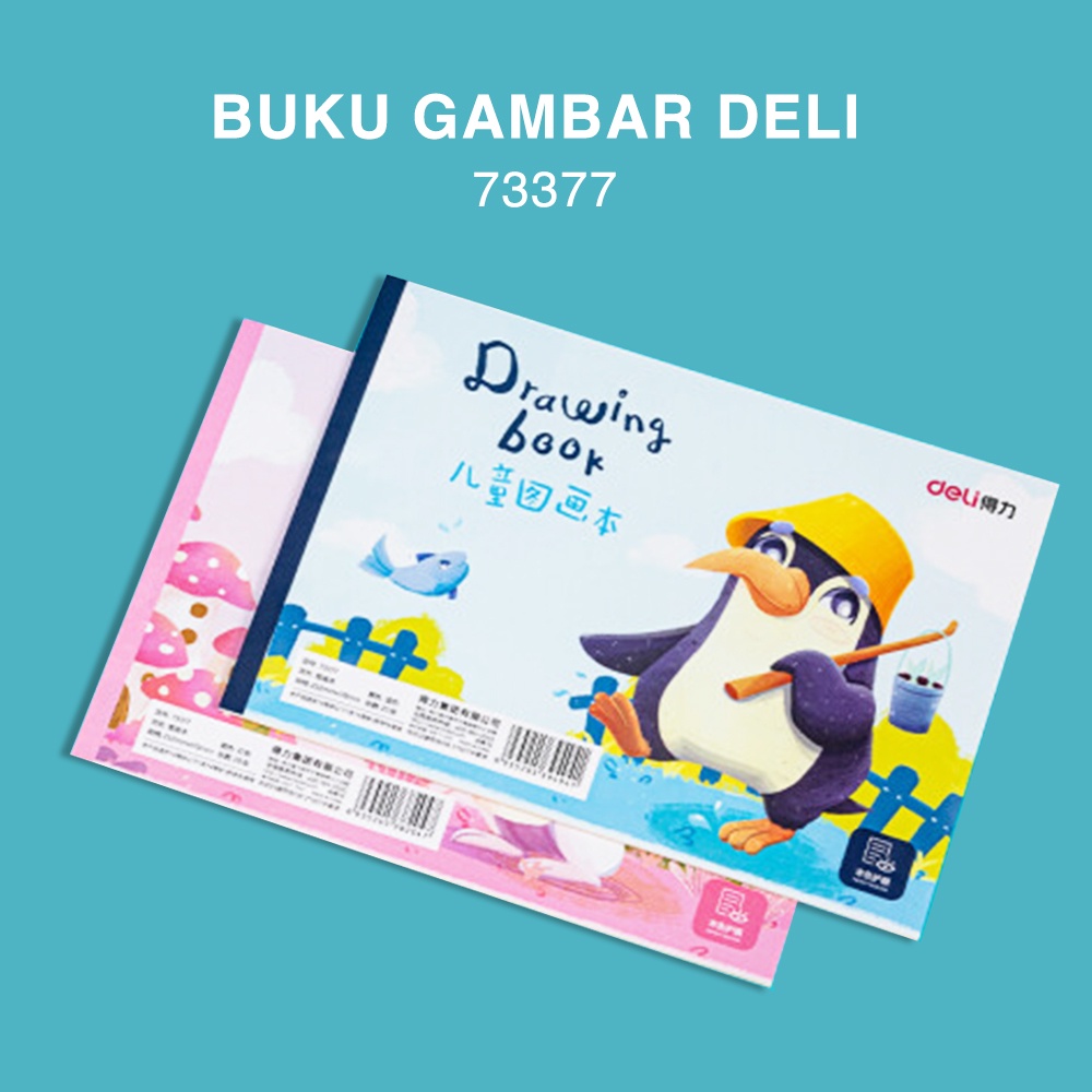 Deli Painting Book / Buku Gambar 20 Lembar Kertas Tebal Tidak Tembus 73377 Image 2