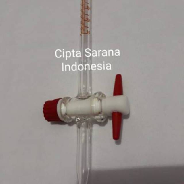 Buret 10ml Keran Teflon Pyrex