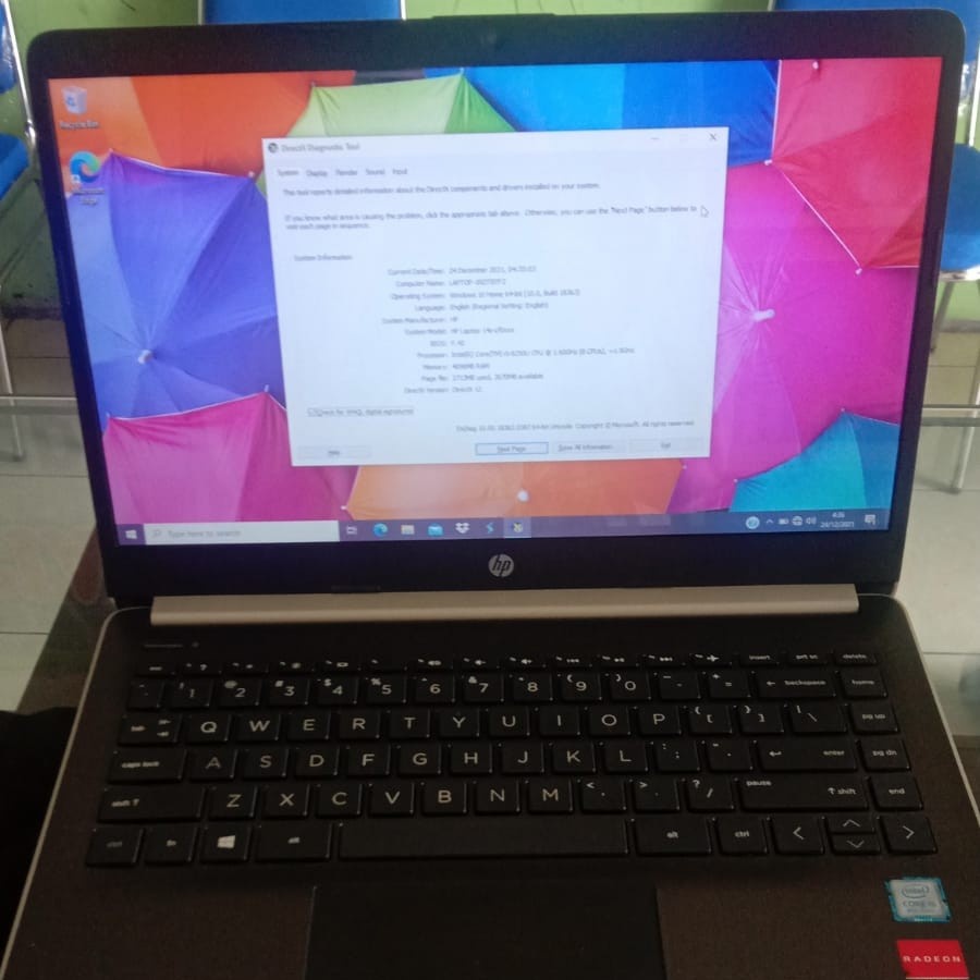 Laptop Hp 14s-cf00xx 14s CF intel Core i5 gen 8