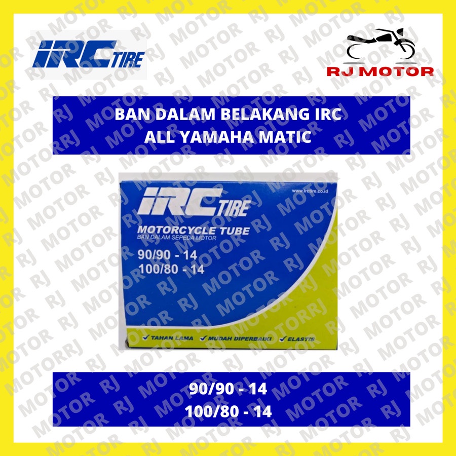 BAN DALAM BELAKANG IRC 90/90 14 YAMAHA MATIC ASLI IRC