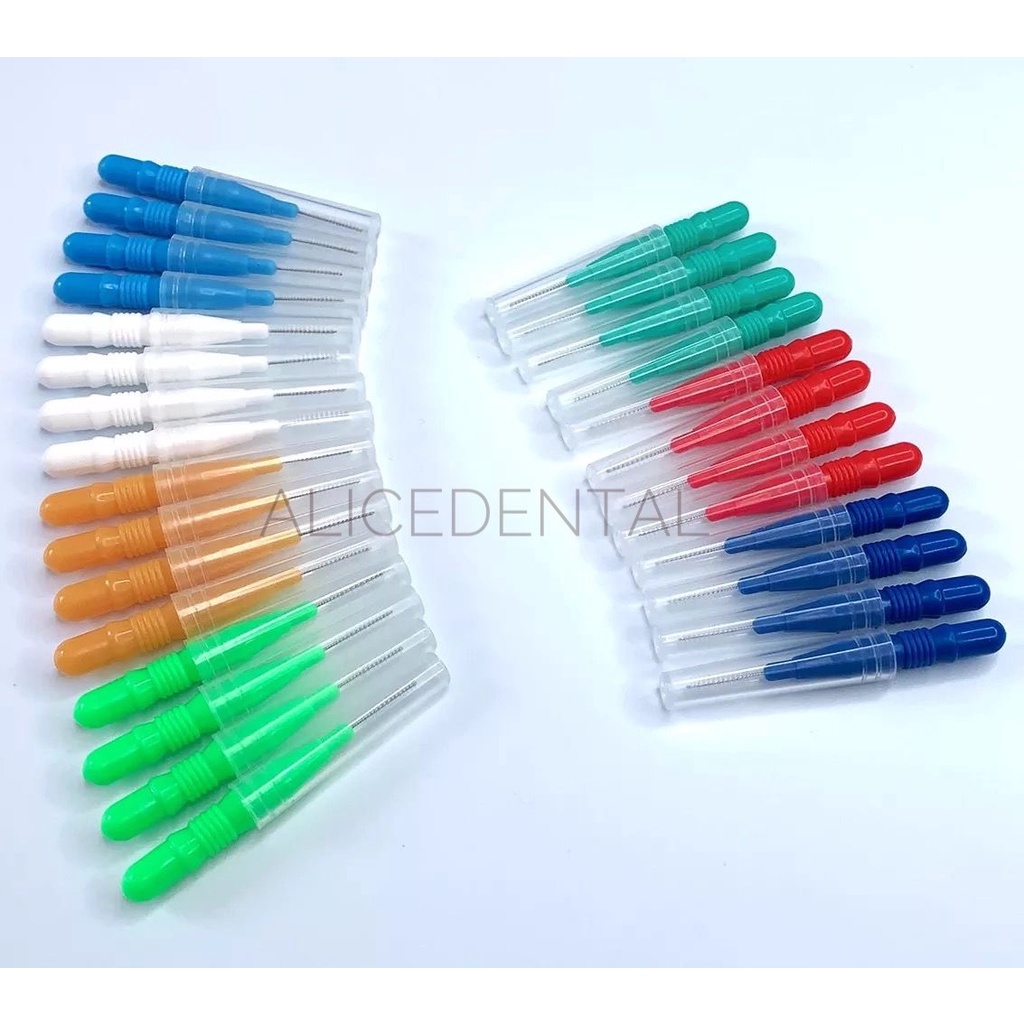 Alice dental interdental brush sikat pembersih sela celah gigi ortho behel tusuk gigi tooth pick dental floss kawat gigi