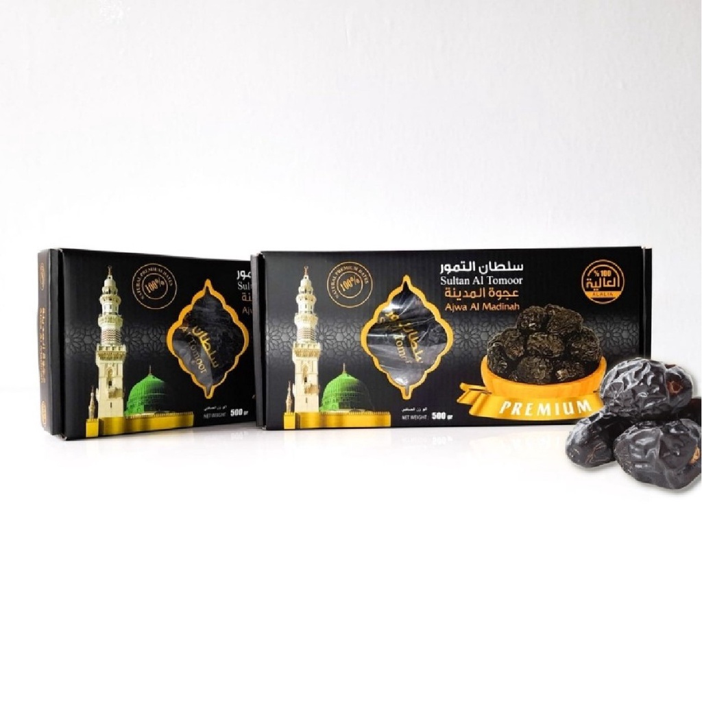 Kurma Ajwa Madinah Kurma Nabi Sultan al Tomoor 500 gr 500gr Premium