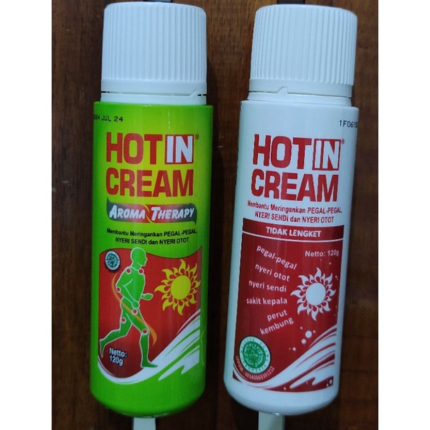 HotIn Cream Botol 120 Gram / Cream Nyeri Otot / Nyeri Sendi / Aromaterapi / Hangat / Hot In Cream