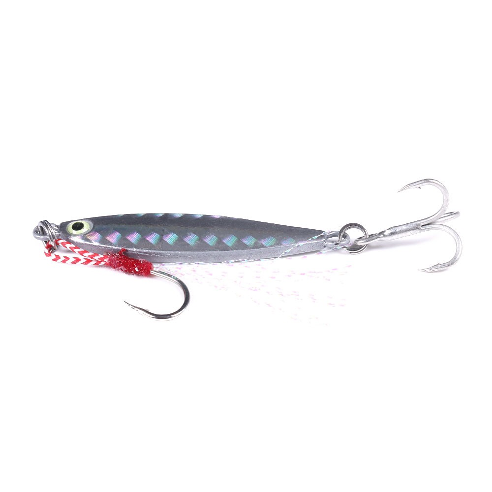 HENGJIA New 1pcs Metal Jig Umpan Pancing Swimbait 7g/10g/15g/20g Laser Fishing Lure Alat Pancing Bait Ikan Kail Tackle