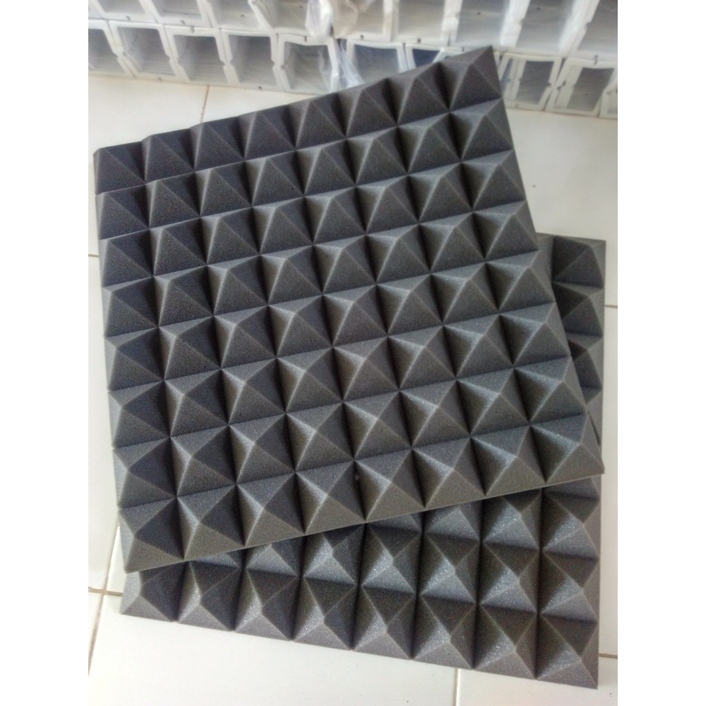 Busa Pyramid Peredam Suara - Acoustik Foam Pyramid 50x50cm