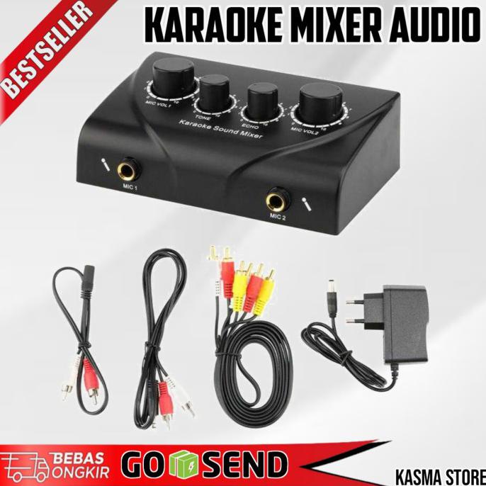 Audio Machine Karaoke Mini Portable Sound Mixer Echo Tone Audio Td-020