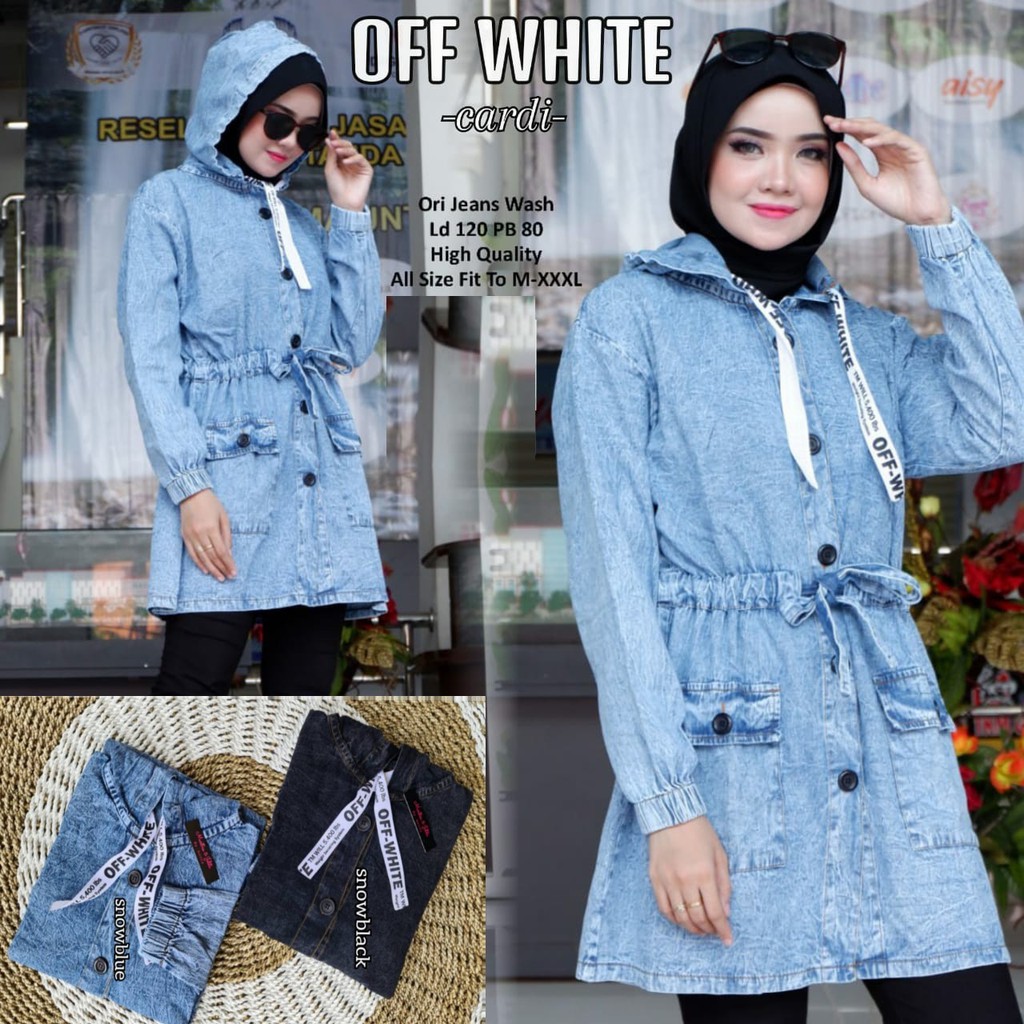 PARKA JEANS JUMBO CARDI OFF WHITE GBM