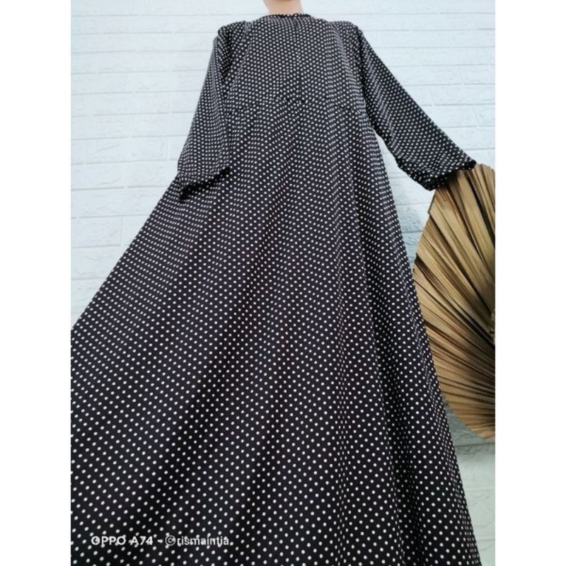 GAMIS HYGET JUMBO BUSUI MOTIF SABRINA POLKADOT TERBARU TERMURAH