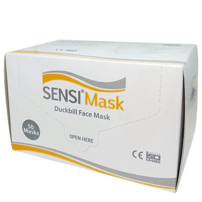 Masker 3 Ply Sensi Mask DuckBill Face Mask Premium isi 50