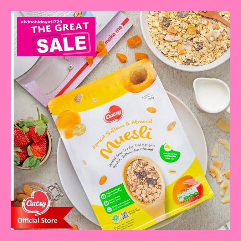 

Al04Nind Oatsy Muesli Apricot, Sultana & Almond 500G Indvvl03