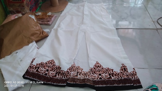 Baju Koko Batik Celana Sarung Batik Solo Modern Lengan Panjang. Pendek