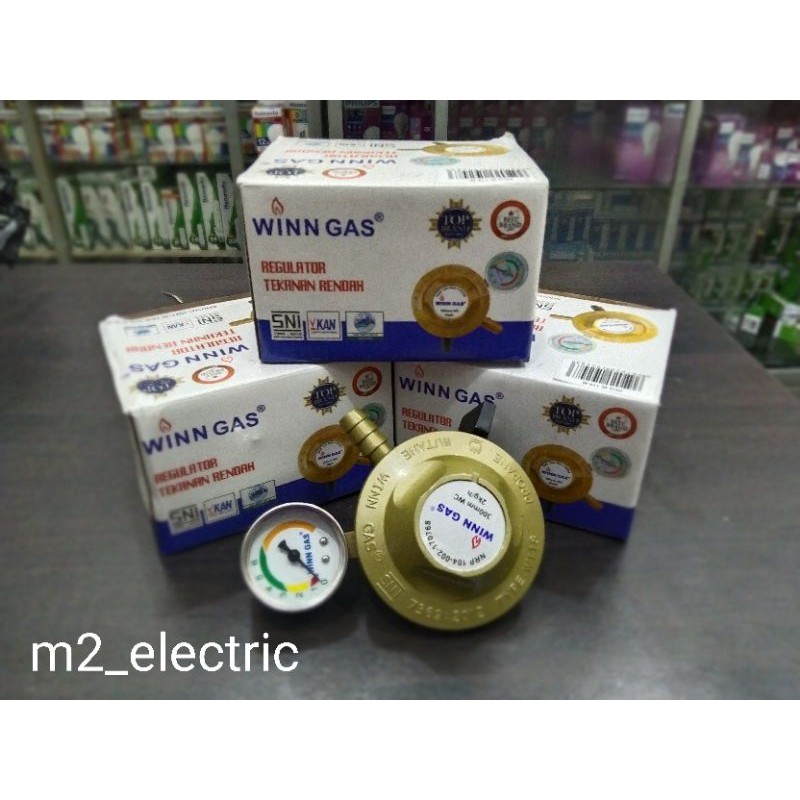 regulator Winngas W118 M/ pala tabung gas + meter / regulator + meter di kota Pontianak