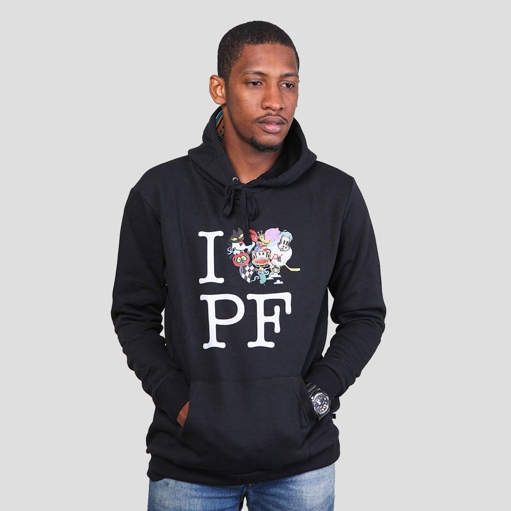 Fashion Pria Sweater Hoodie Paul Frank Souvenir Hood Black