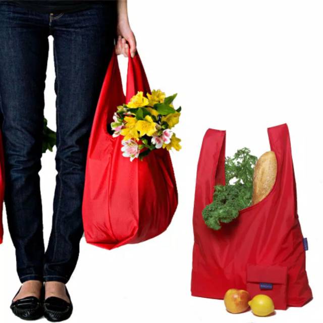 Shopping bag bahan oxford bagcu - tas belanja kain - tas belanja ramah lingkungan