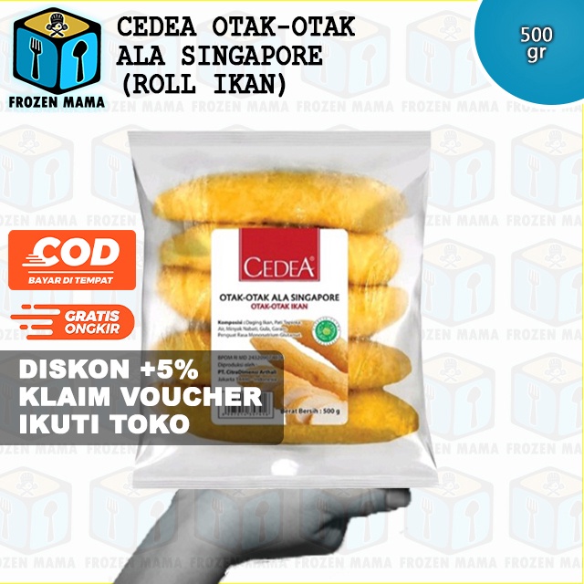 

CEDEA Otak Otak Ala Singapore (500 gram/5pc) Frozen Food Makanan Beku Olahan Murah Cepat Saji Secara Instan Untuk Keluarga