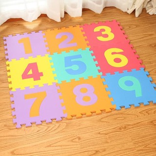 PUZZLE MAT CROSS ROAD / ANGKA / HEWAN / POLOS WARNA WARNI ALAS MAIN