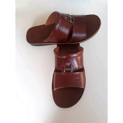 Ready Stok sendal pria BIG SIZE Kulit Asli 42 46 MICHIDO Murah