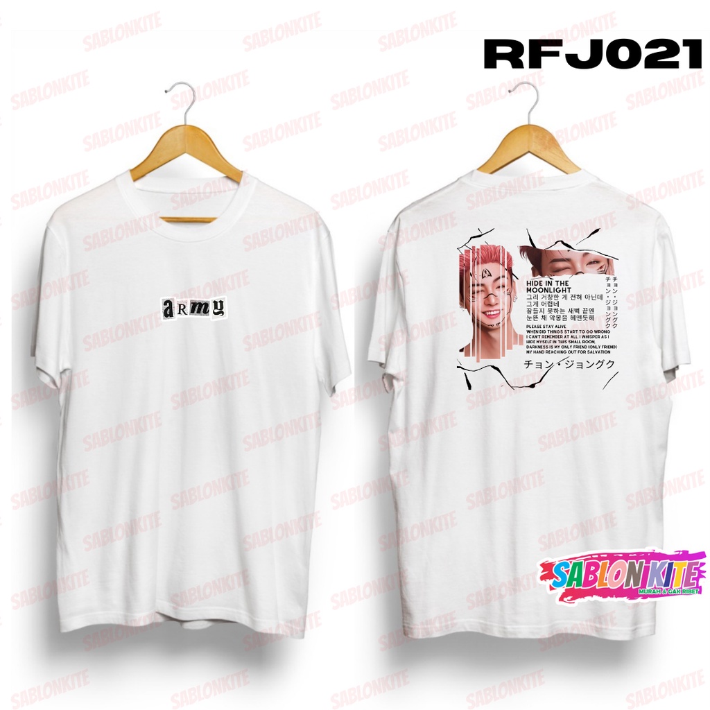 MURAH!!! KAOS KPOP JUNGKOOK SUKUNA RFJ021 COMBED 30S