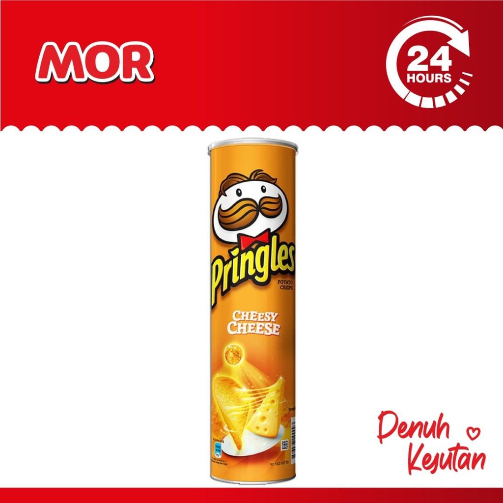 

PRINGLES Cheesy Cheese Keripik Kentang Keju Can 107 gr