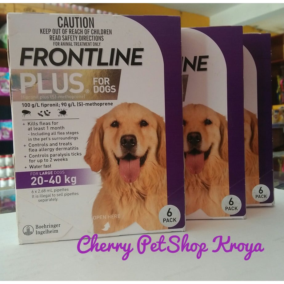 FRONTLINE PLUS DOGS FOR 20 - 40KG 
