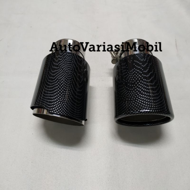Muffler Fortuner - Innova - Pajero Buntut Knalpot Cover Dekorasi ujung Knalpot Mobil