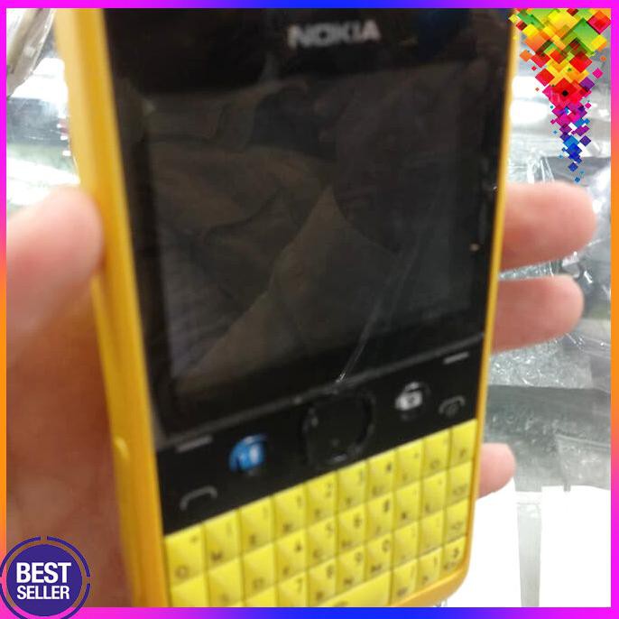 ACC HP MURAH CASING NOKIA 210 QWERTY KUNING ORIGINAL CINA FULLSET INCLUDE TULANG