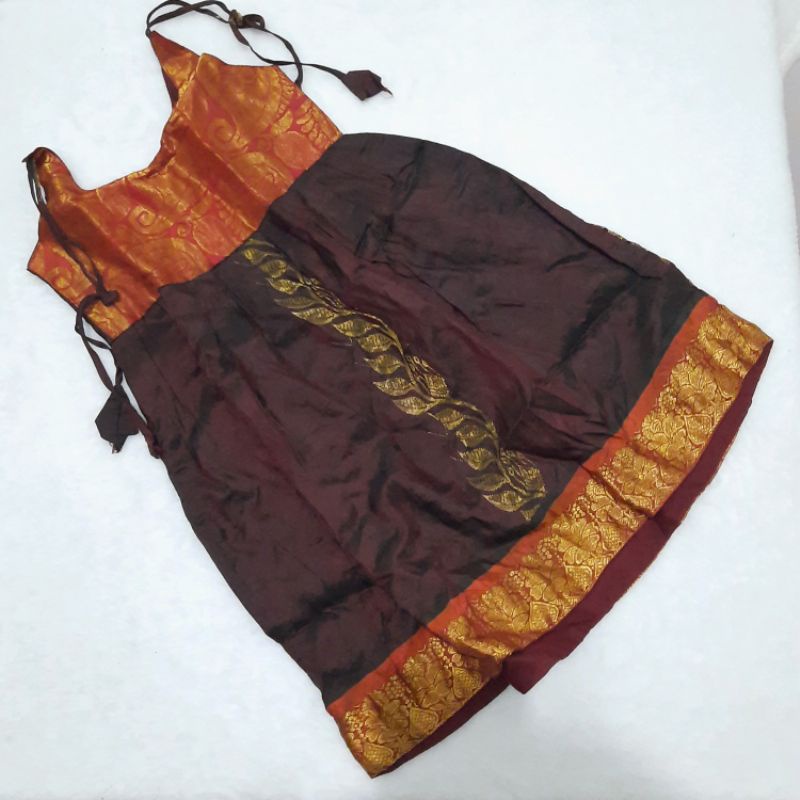 Preloved Dress India Anak Marun/ Dress India Anak