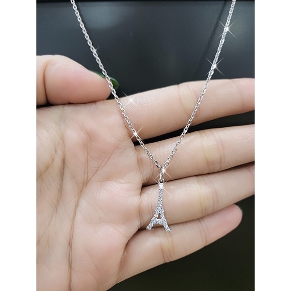 kalung perak asli 925 lapis mas putih #kalung silver 925 lapis mas putih